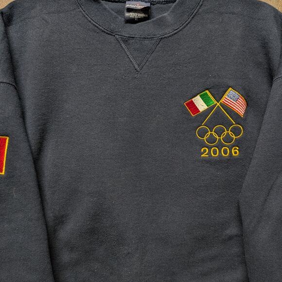 2006 Olympics Flag Locations Crewneck Sweatshirt - Picture 3 of 4